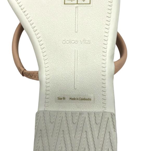 Dolce Vita Lester Square Toe Slip On Slide Flat Sandals Snake Print 9.5 - Picture 4 of 6